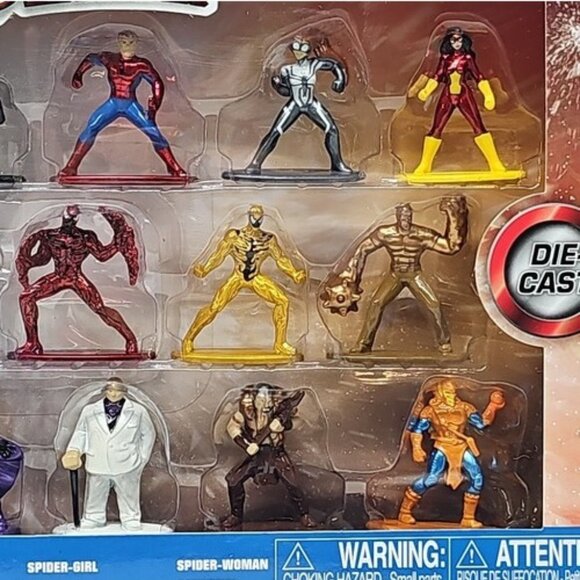 Marvel Spider-Man Nano Metalfigs Die-Cast Figurine Set Series 8 Collectors Pack - Picture 3 of 4
